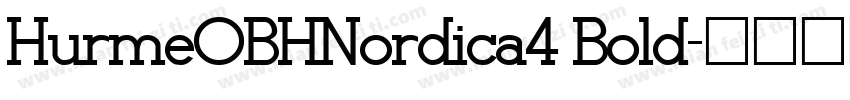 HurmeOBHNordica4 Bold字体转换